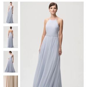 Jenny Yoo Luca Bridesmaids Dress in whisper Blue, size 4.